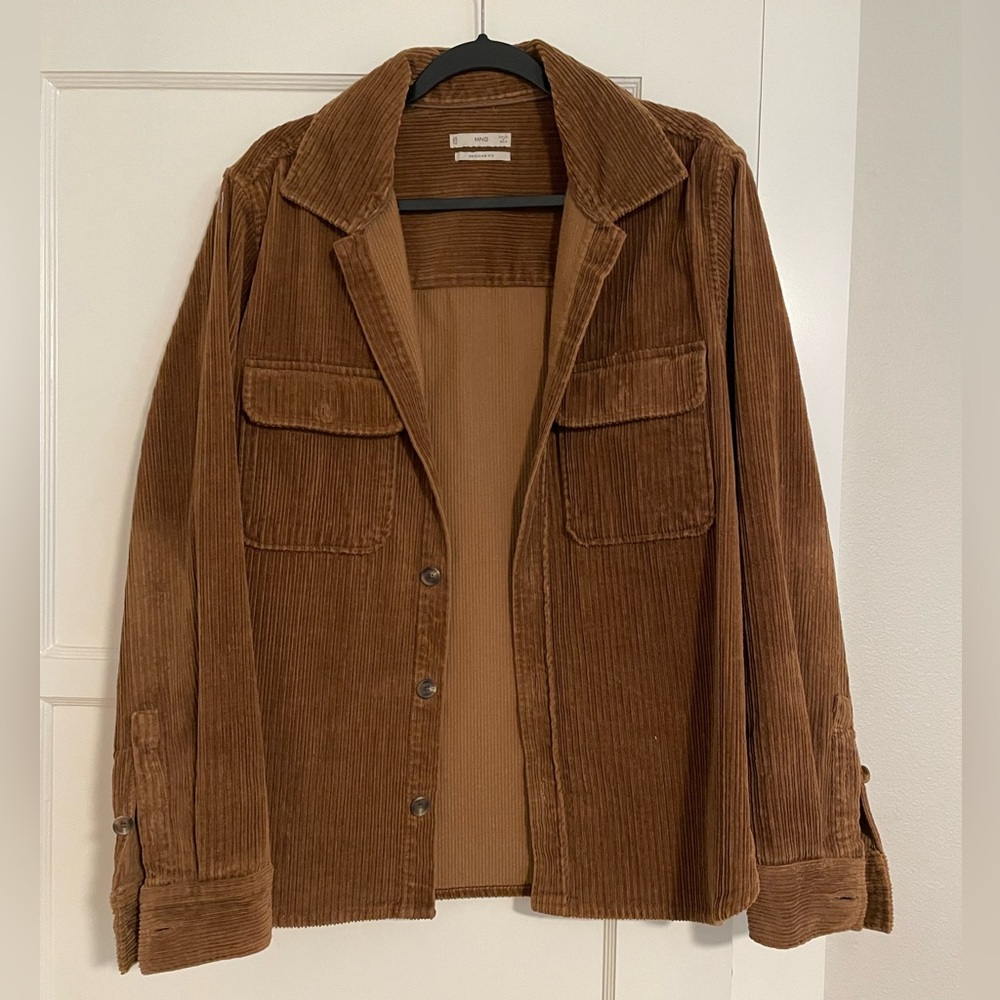 Mango Brown Corduroy button-down